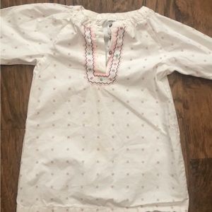 Carter’s girl size 7 long sleeve shirt, good condition